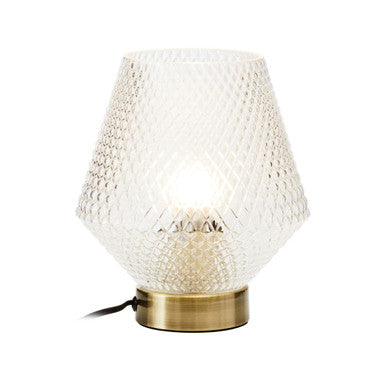 Clear Glass Table Lamp | Noble