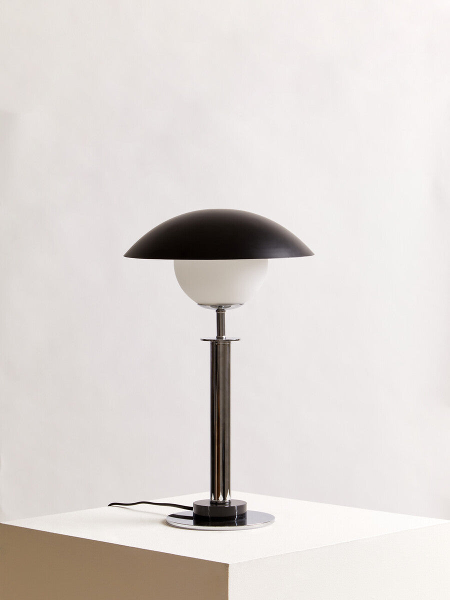 Silver Finish Metal Table Lamp | Octavia