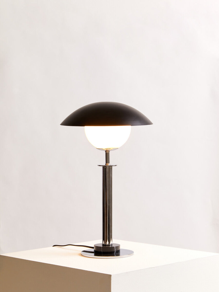 Silver Finish Metal Table Lamp | Octavia