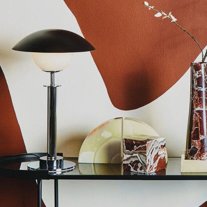 Silver Finish Metal Table Lamp | Octavia