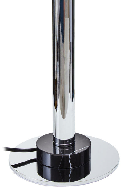 Silver Finish Metal Table Lamp | Octavia