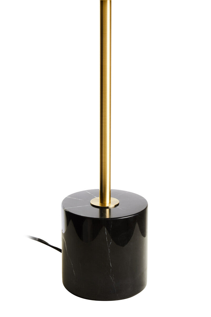 Murdoch Brushed Brass Table Lamp With Black Marble Base