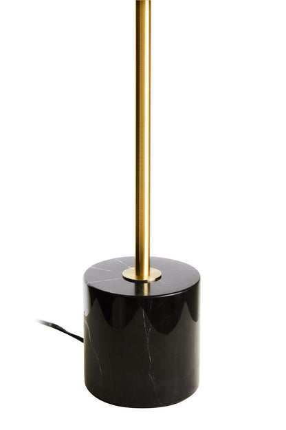 Murdoch Brushed Brass Table Lamp With Black Marble Base