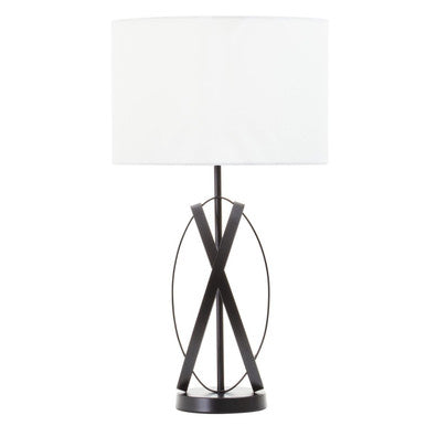 Black Cross Table Lamp | Zaina