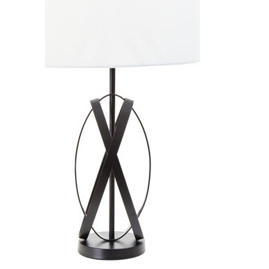 Black Cross Table Lamp | Zaina
