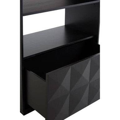 Oak Veneer Shelf Unit | Diamond