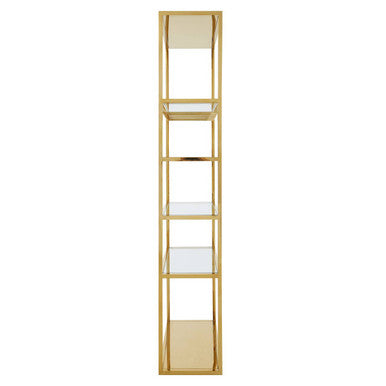 Gold Bar Shelf Unit with Glass Rack | Piermount
