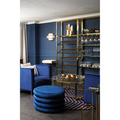 Gold Bar Shelf Unit with Glass Rack | Piermount