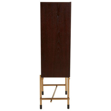 Walnut Veneer Drinks Cabinet | Delta