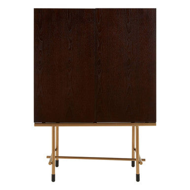 Walnut Veneer Drinks Cabinet | Delta