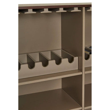 Walnut Veneer Drinks Cabinet | Delta