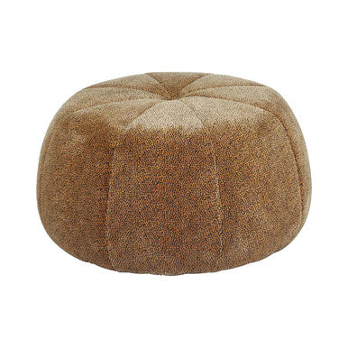 Manhattan Leopard Brown Velvet Print Pouffe