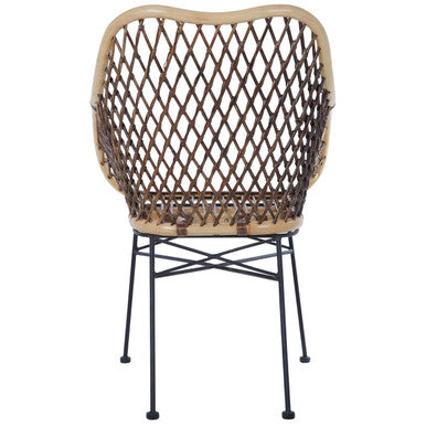 Manado Natural Rattan Chair With Open Weave Design