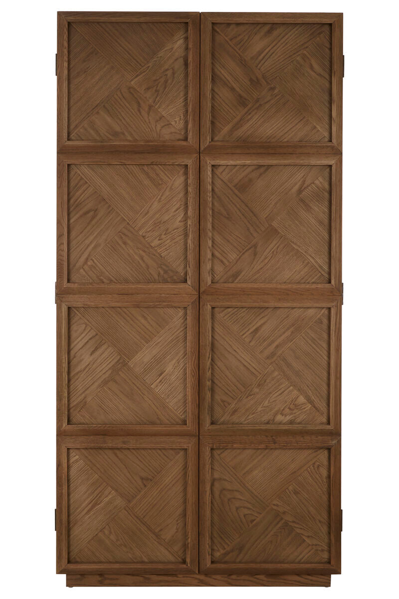 Natural Oak Wood Tall Cabinet | Salvar