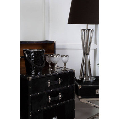 Hair on Leather Drinks Cabinet | Kensington Townhouse