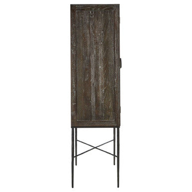 Two Door Elm Wood Wine Cabinet | Milan
