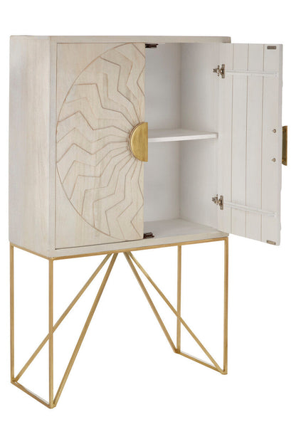 White Wash Mango Wood Cabinet | Sadras