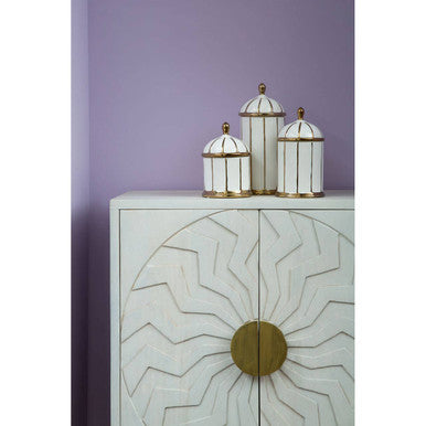 White Wash Mango Wood Cabinet | Sadras