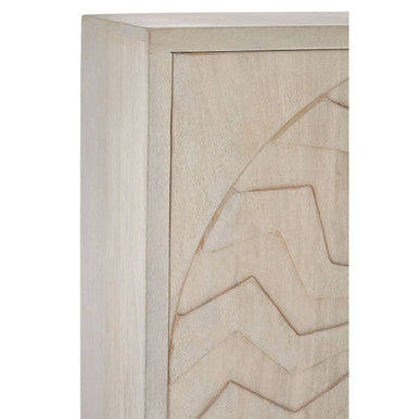White Wash Mango Wood Cabinet | Sadras