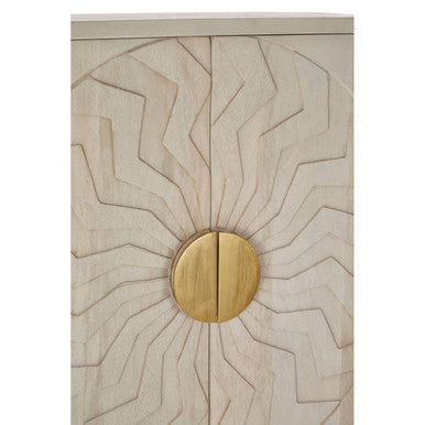 White Wash Mango Wood Cabinet | Sadras