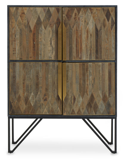 Textured Wooden Cabinet | Zarina