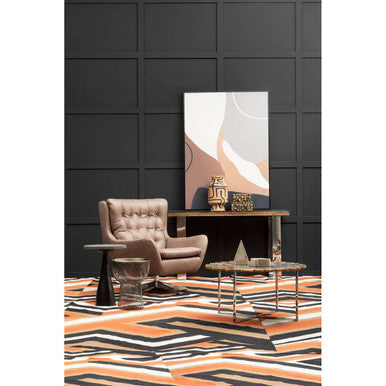 Silver and Assorted Agate Stone Top Coffee Table with Stainless Steel Cross Legs | Rabia