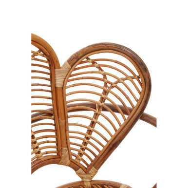 Manado Natural Rattan Armchair with Petal Design Backrest