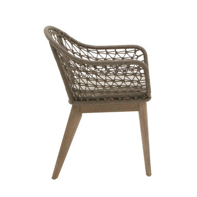 Opus Grey Rope Chair with Woven Rope Seat