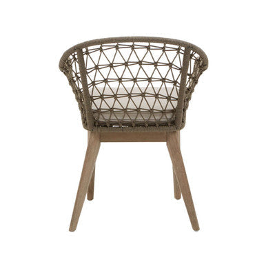 Opus Grey Rope Chair with Woven Rope Seat