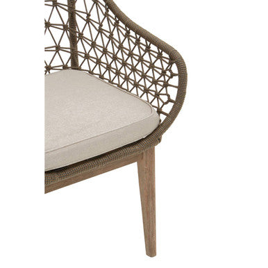 Opus Grey Rope Chair with Woven Rope Seat