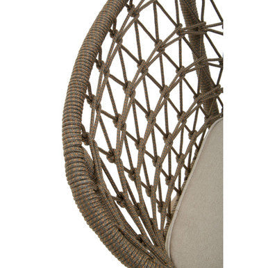 Opus Grey Rope Chair with Woven Rope Seat