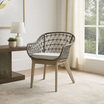 Opus Grey Rope Chair with Woven Rope Seat