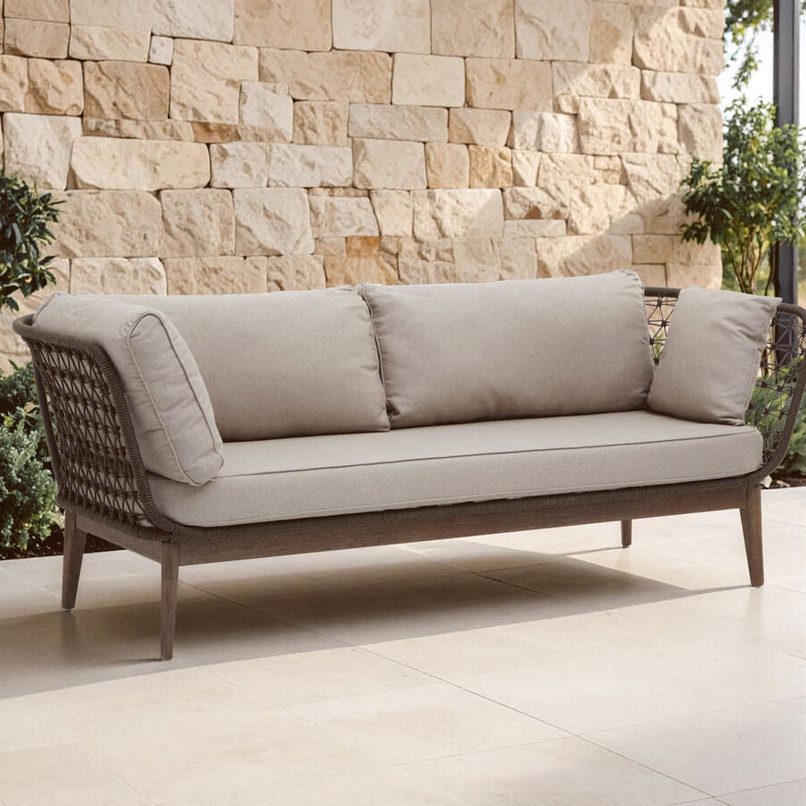 3 Seater Bronze and Charcoal Sofa | Opus