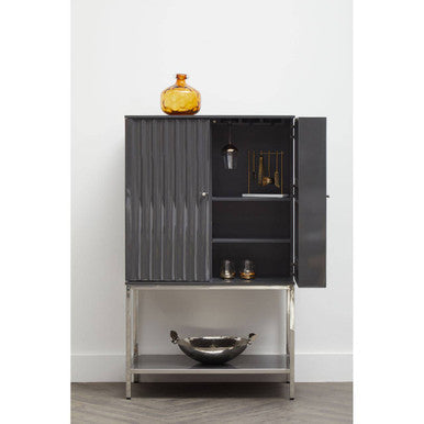 Grey Gloss Finish Cabinet | Genoa