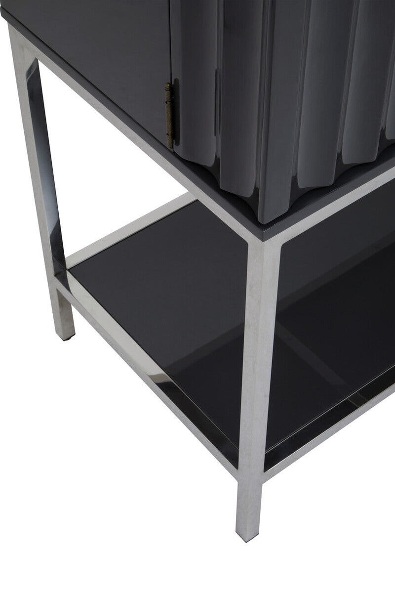 Grey Gloss Finish Cabinet | Genoa