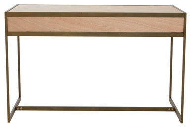 Oak Veneer 2 Drawer Desk | Grenoble