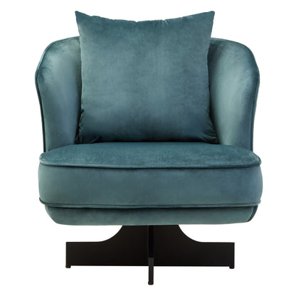 Azure Velvet Swivel Chair | Hale