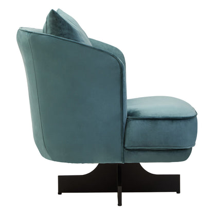 Azure Velvet Swivel Chair | Hale