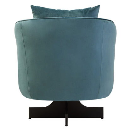 Azure Velvet Swivel Chair | Hale