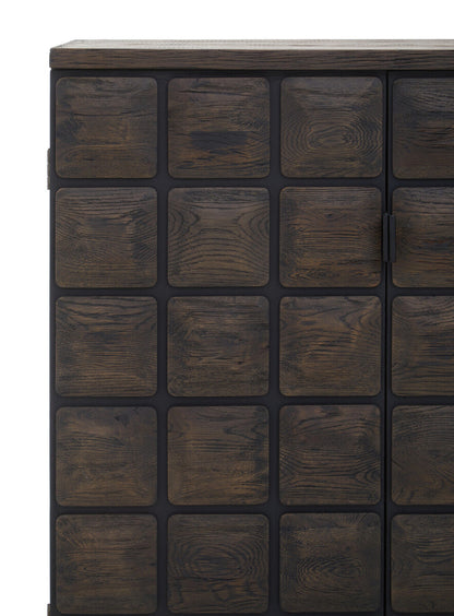 Recycled Dark Oak Wood Cabinet | Lucca