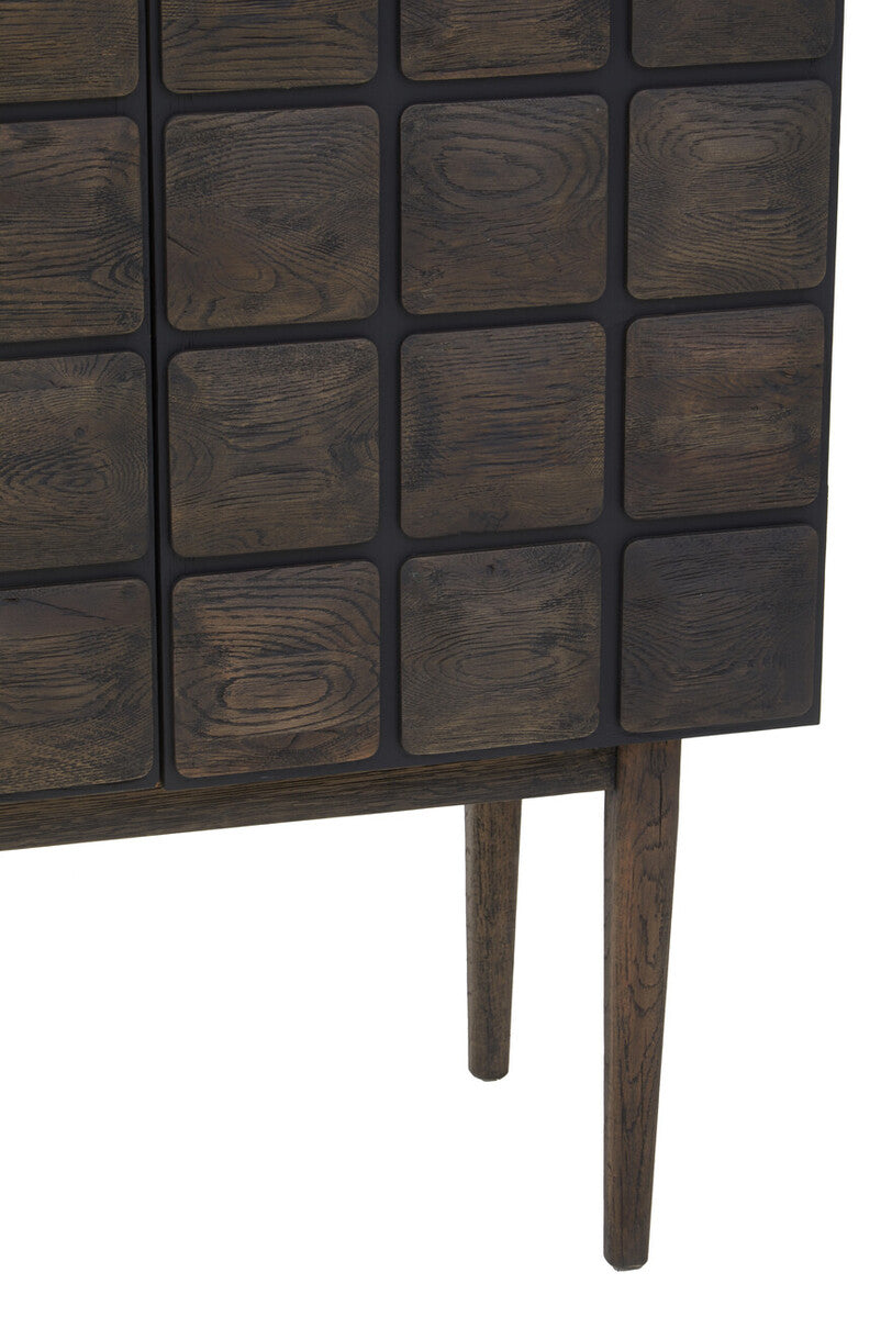 Recycled Dark Oak Wood Cabinet | Lucca
