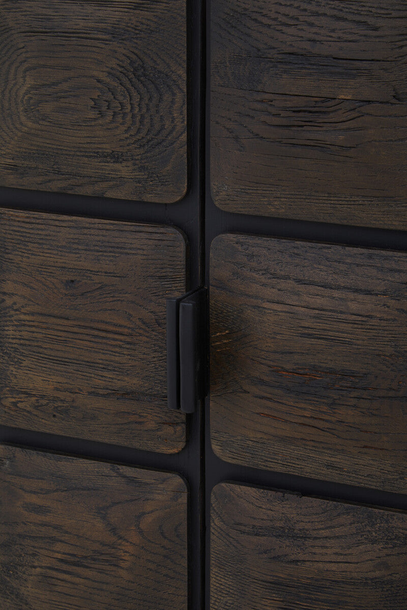 Recycled Dark Oak Wood Cabinet | Lucca