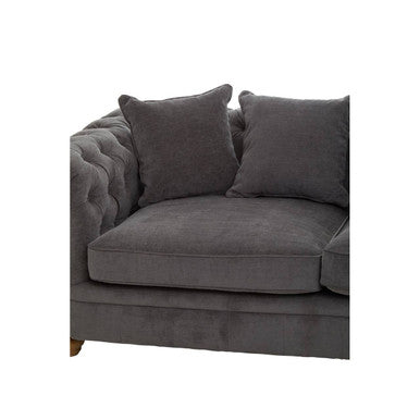 3 Seater Grey Fabric Sofa | Spencer