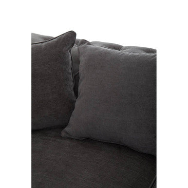 3 Seater Grey Fabric Sofa | Spencer