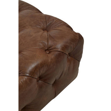 Brown Leather Modern Chesterfield Modular Sofas Chair | Hoxton