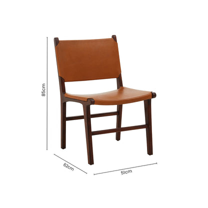 Antique Brown Leather Chair | Inca
