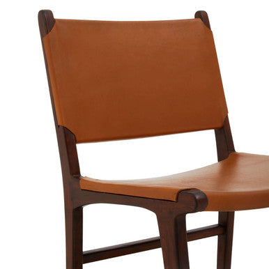 Antique Brown Leather Chair | Inca
