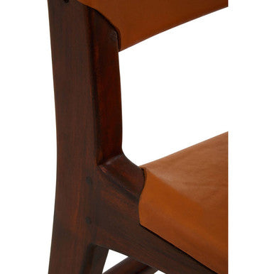 Antique Brown Leather Chair | Inca