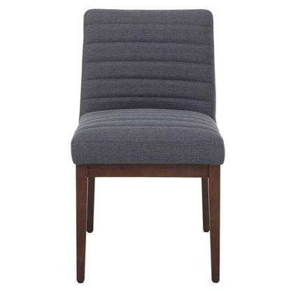 Charcoal Grey Dining Chair with Oak Legs | Brando