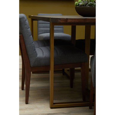Charcoal Grey Dining Chair with Oak Legs | Brando